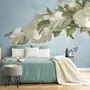 Gardenia Floral and Butterfly Wallpaper Mural