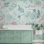 Drawing Leaves Wallpaper Mural