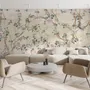 Watercolor Chinoiserie Floral Peony Blossom Wallpaper Mural
