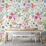 Colorful Spring Pink Wildflowers Wallpaper Mural