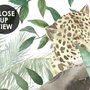 Niedliche Safari-Tiere mit Dschungel Fototapete für Kinder