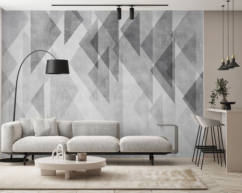 Trigon Geometric Shapes Wallpaper Mural