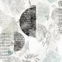 Geometric Pattern with Floral Wallpaper Mural