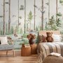 Fototapete Kinder Waldtiere im Dschungel