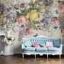 Vintage Colorful Floral Wallpaper Mural