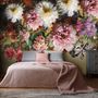 Retro Colorful Flowers Wallpaper Mural
