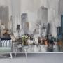 Watercolor Painting New York City Landscape Wallpaper Mural