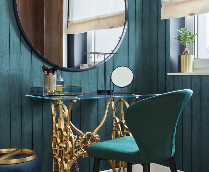 Vintage Wood Look Panel Wallpaper