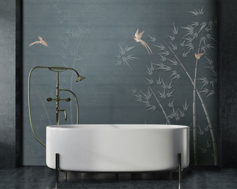 Watercolor Dark Forest Wallpaper Mural