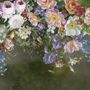 Vintage Colorful Vine Flowers Wallpaper Mural