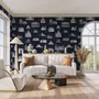 Vintage World Architecture Sketch Wallpaper Mural