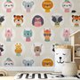 Papier peint animaux de safari mignons motif pour enfants