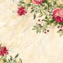 Vintage Pastel Red Floral Wallpaper Mural