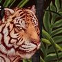 Dark Tropical Trees with Tigers Wallpaper Mural