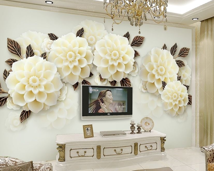 Hydrangea Floral Wallpaper Mural