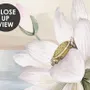 White Lotus Floral and Crane Birds Wallpaper Mural