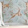 Nursery Vintage Floral with Deer Wallpaper Mural