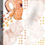 Nursery Watercolor Sleeping Giraffe and Clouds with Little Stars Wall Decal Sticker