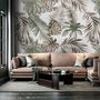Vintage Banana and Palm Leaves Wallpaper Mural