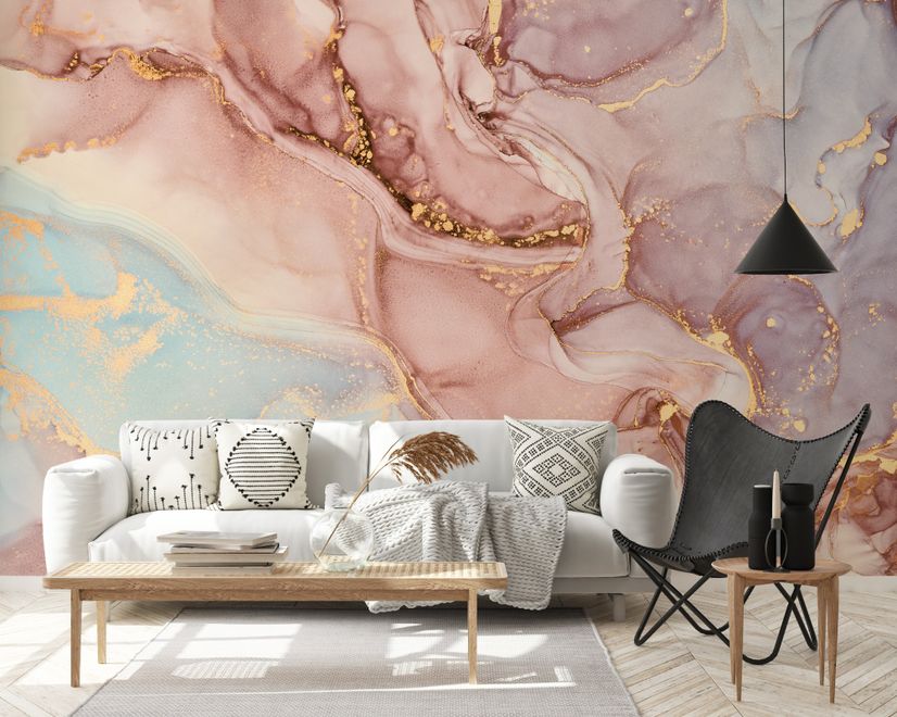 Soft Marble Abstract Art Wallpaper Mural