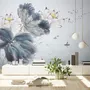 Lotus Floral Art Wallpaper Mural