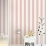 Sanfte Blau/Rosa Streifenlinien für Kinderzimmer Fototapete