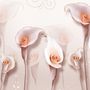 Elegant Calla Lily 3D Floral Wallpaper Mural