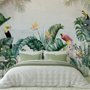 Papier peint panoramique des toucans et de la forêt tropicale
