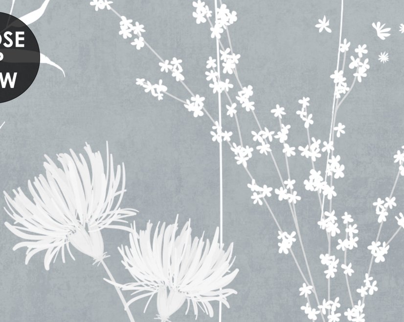 Fototapeten im Bohemian-Stil mit neutralen Wildblumenfarben