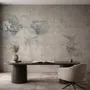 Nostalgic Lotus Flowers Wallpaper Mural