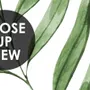 Watercolor Green Palm Leaf Pattern Wallpaper Mural