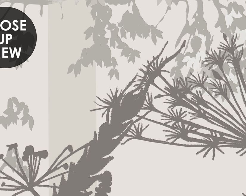 Monochrome Tree Forest Silhouette Wallpaper Mural