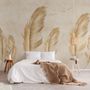Brown Feather Wallpaper Mural
