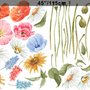 Colorful Wildflowers Wall Decal Sticker