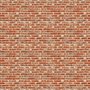 Papier peint panoramique vintage rouge orange brique pierre