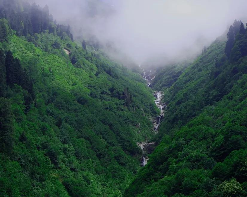 Mountain Waterfall Wallpaper Mural