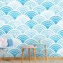 Seashell Pattern Wallpaper Mural for Nursery and Kids Room