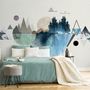 Forest Geometric Pattern Wallpaper Mural