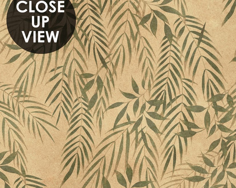 Vintage Tropical Leaves Botanical Wallpaper Mural