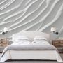 Nordic Style White Stripe Wallpaper Mural