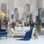 Watercolor Painting New York City Landscape Wallpaper Mural