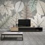 Scandinavian Style Unique Leaves Wallpaper Mural
