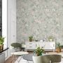 Soft Chinoiserie Peony Tree Blossom Art Wallpaper Mural