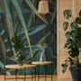 Dark Tropical Exotic Palm Leaf Wallpaper Mural