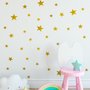 Metallic Gold Little Stars Wall Decal Sticker
