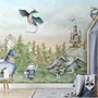 Kids Dragons Fairytale Cute Prince and Princess Wallpaper Mural