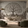 Ancient Roman Garden Tree With Mosaic Art Wallpaper Mural 