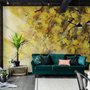 Aquarell Gelber Baum Landschafts-Fototapete