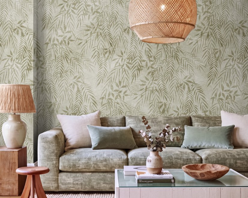 Vintage Tropical Leaves Botanical Wallpaper Mural