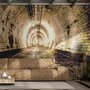 Papier peint panoramique des tunnels en 3D